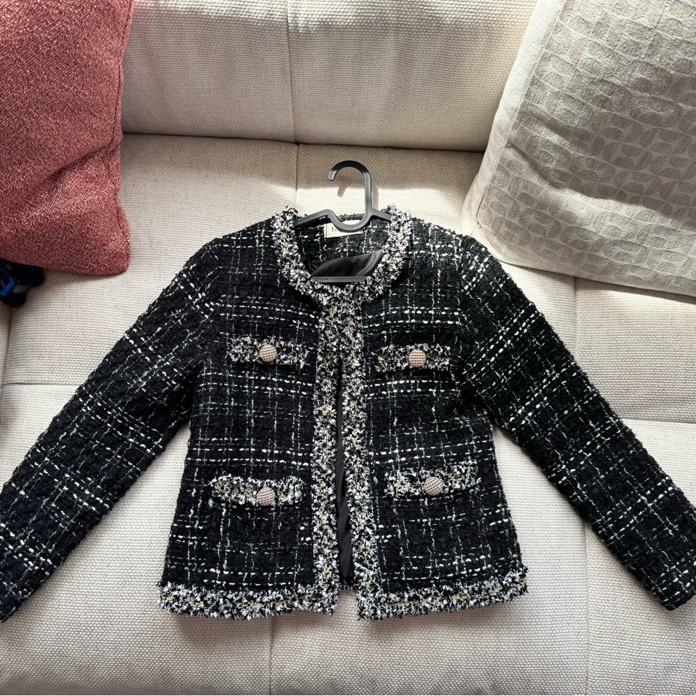 Tweed Jacket with jewel buttons